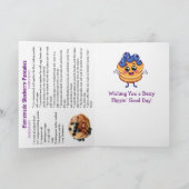 ハッピーナショナルブルーベリーパンケーキデー！1月28日 カード (内部)