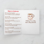 ハッピーナショナルホットチョコレートデー | 1月31日 カード (内部)