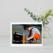 ハッピーナショナルラジオの日 箔シーズンポストカード (立ち正面)