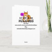 ハッピーナショナルレイジーママの日! ユニークな祝日 カード (裏面)