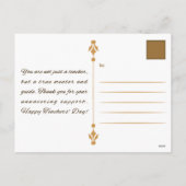 ハッピーナショナル先生デーフローラ評価 シーズンポストカード (裏面)