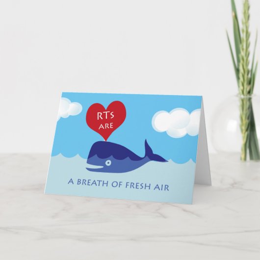 ハッピーナショナル呼吸セラピー週間、RTs Are カード (正面)