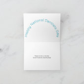 ハッピーナショナル歯科医の日 お折り込みありがとうカード サンキューカード (内部)