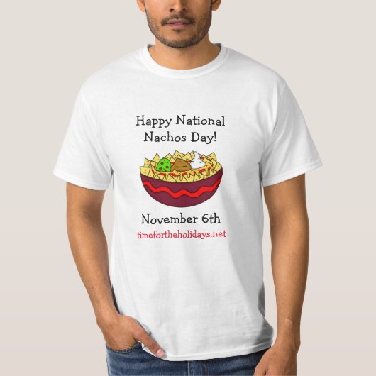 ハッピーナチョスの日、11月6日 Tシャツ (正面)