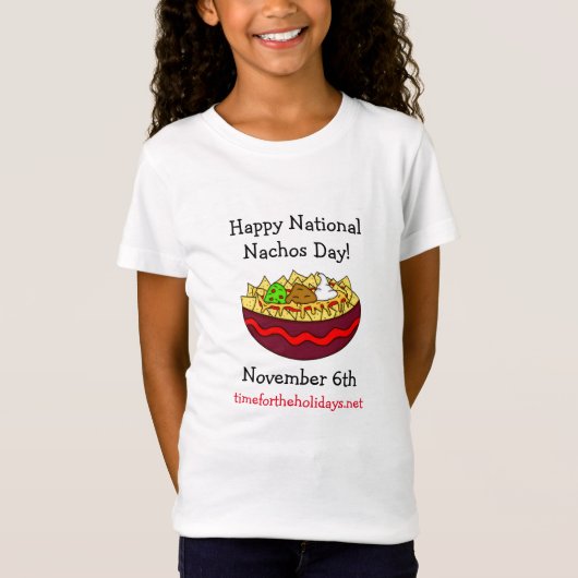 ハッピーナチョスの日、11月6日 Tシャツ (正面)