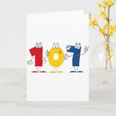 ハッピーナンバー107 カード (黄色い花)