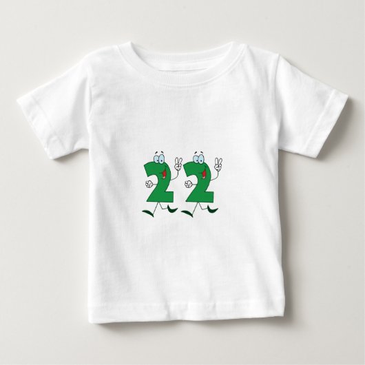 ハッピーナンバー22 ベビーTシャツ (正面)