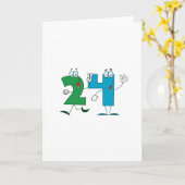 ハッピーナンバー24 カード (黄色い花)