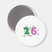 ハッピーナンバー26 マグネット (正面/裏面)