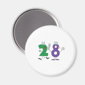 ハッピーナンバー28 マグネット (正面/裏面)