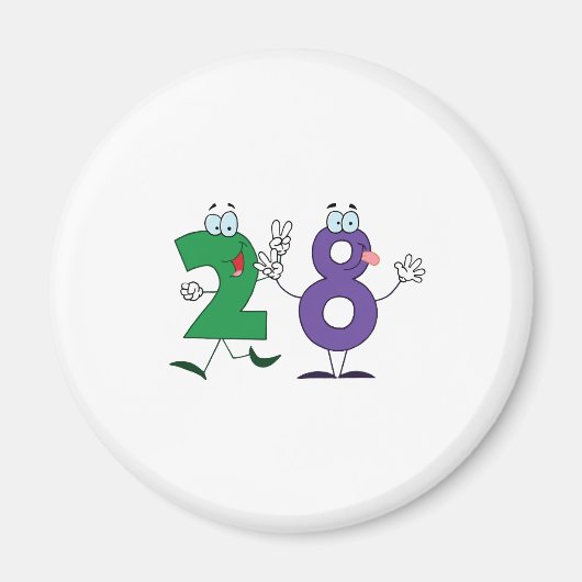 ハッピーナンバー28 マグネット (正面)