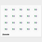 ハッピーナンバー28 ラウンドシール (シート)