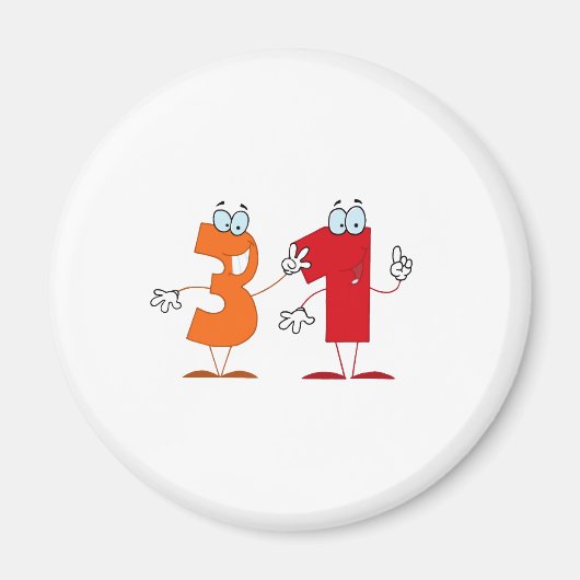 ハッピーナンバー31 マグネット (正面)