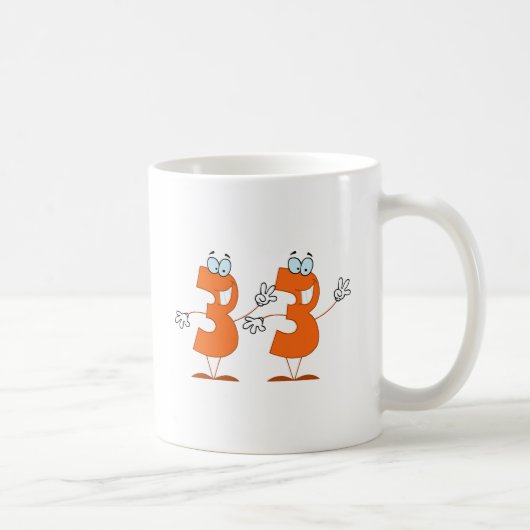 ハッピーナンバー33 コーヒーマグカップ (右)