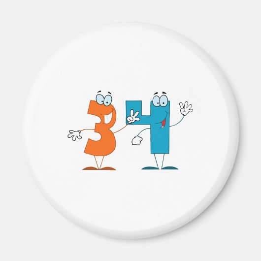 ハッピーナンバー34 マグネット (正面)