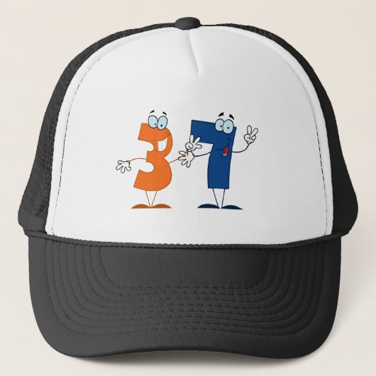 ハッピーナンバー37 キャップ (正面)