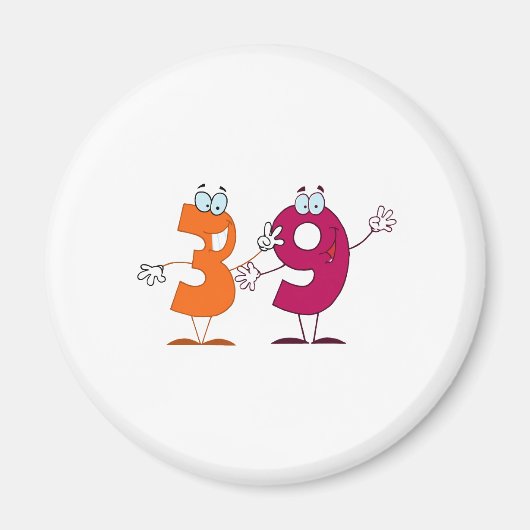 ハッピーナンバー39 マグネット (正面)