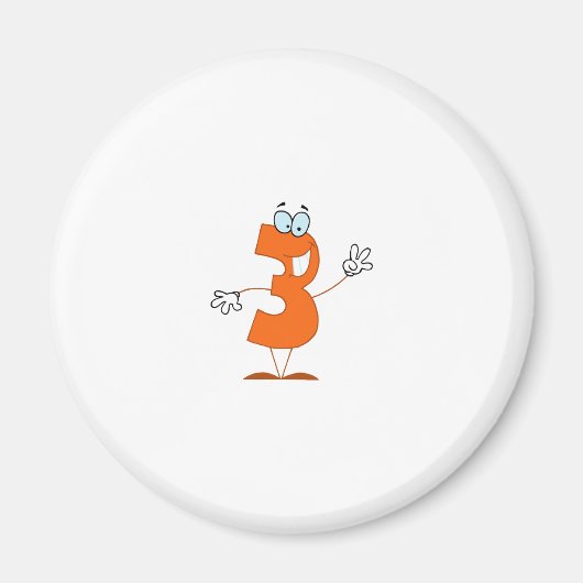 ハッピーナンバー3 マグネット (正面)
