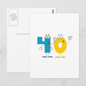 ハッピーナンバー40 ポストカード (正面/裏面)