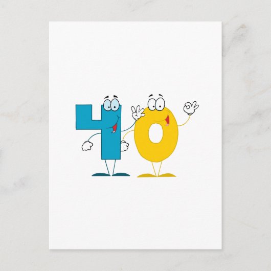 ハッピーナンバー40 ポストカード (正面)