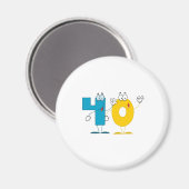 ハッピーナンバー40 マグネット (正面/裏面)