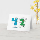 ハッピーナンバー42 カード (黄色い花)