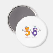 ハッピーナンバー58 マグネット (正面/裏面)