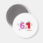 ハッピーナンバー61 マグネット (正面/裏面)