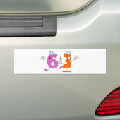 ハッピーナンバー63 バンパーステッカー (車上)