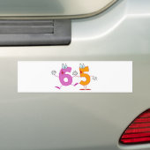 ハッピーナンバー65 バンパーステッカー (車上)