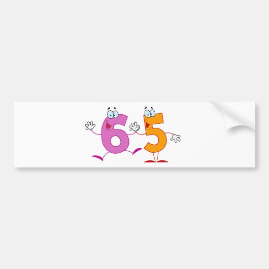 ハッピーナンバー65 バンパーステッカー (正面)