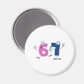 ハッピーナンバー67 マグネット (正面/裏面)