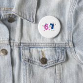 ハッピーナンバー67 缶バッジ (インサイチュ)