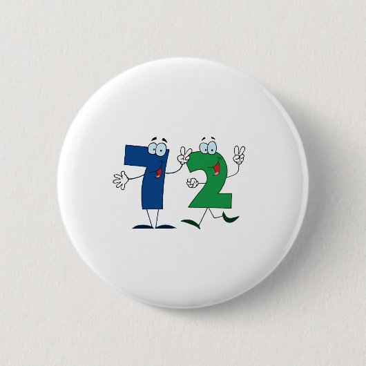 ハッピーナンバー72 缶バッジ (正面)