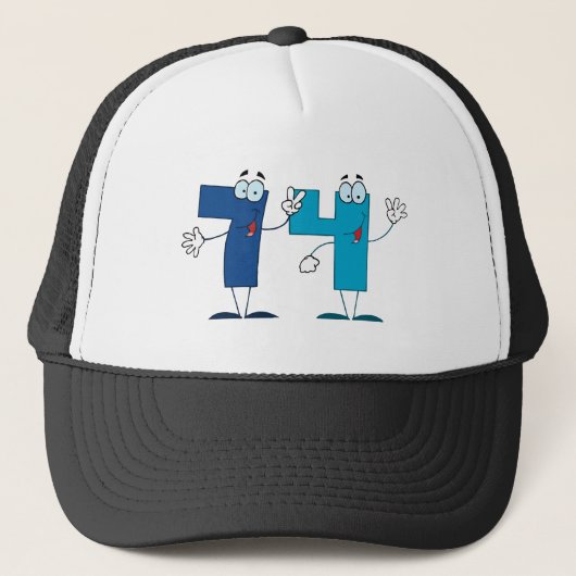 ハッピーナンバー74 キャップ (正面)