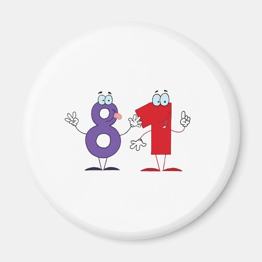 ハッピーナンバー81 マグネット (正面)