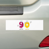 ハッピーナンバー90 バンパーステッカー (車上)