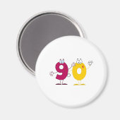 ハッピーナンバー90 マグネット (正面/裏面)