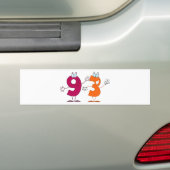 ハッピーナンバー93 バンパーステッカー (車上)