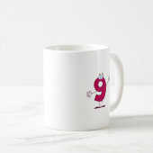 ハッピーナンバー9 コーヒーマグカップ (正面右)