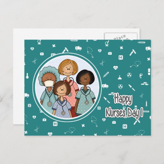 ハッピーナースの日 ポストカード (正面/裏面)