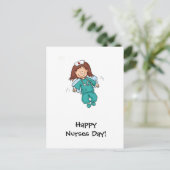 ハッピーナースの日 – 天使の変装 ポストカード (スタンド正面)