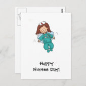 ハッピーナースの日 – 天使の変装 ポストカード (正面/裏面)