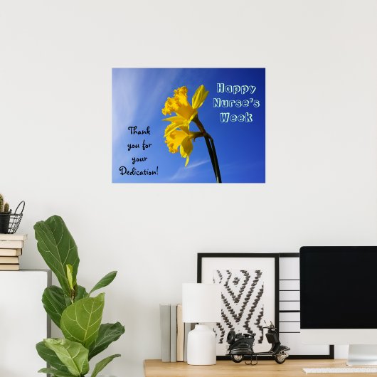 ハッピーナースウィークのポスター感謝していの献身 ポスター (ホームオフィス)