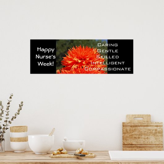 ハッピーナースウィークのポスター気にの思いやりについて ポスター (キッチン)