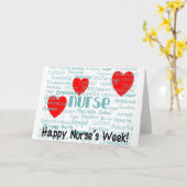 ハッピーナースウィークグリーティングカード カード (黄色い花)