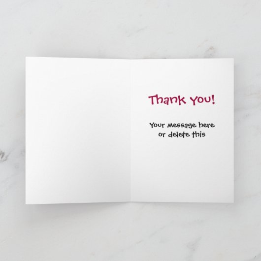 ハッピーナースウィークマンガ猫ナースサンキューカード サンキューカード (内部)