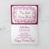 ハッピーナースズデー総総総総総総出費 カード (内部)