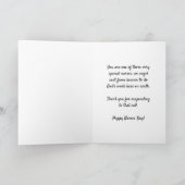 ハッピーナースズデー – 神が送るナースもある サンキューカード (内部)