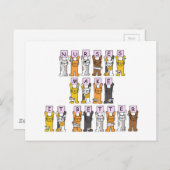 ハッピーナースズ・デイ・カートゥーの包帯 ポストカード (正面/裏面)